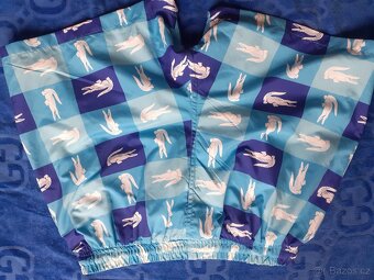 Bermudy , plavky , kraťasy , šortky Lacoste modré - 3