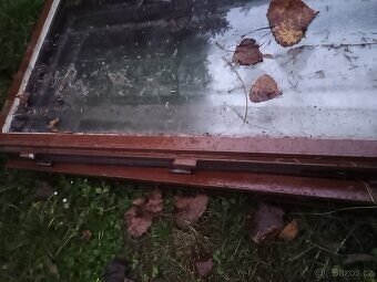 Sada 3 ks dřevěných oken 123x63 cm - 3