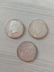 Stříbrná mince USA-half dollar-J.F. Kennedy 1964 1/2 - 3