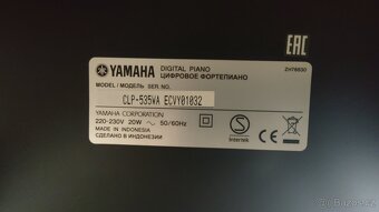 Yamaha CLP-535 WA + stolička - 3
