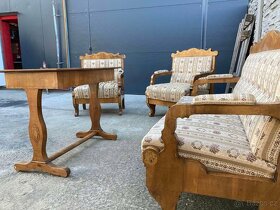 Biedermeier sedenie + komóda - 3