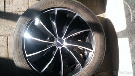 Alu kola Rial Lugano LU757 ,5x112+letní pneu Continental 225 - 3