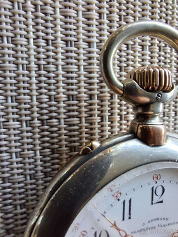 krásné kapesní hodinky ASSMANN GLASHÜTTE, originální, stříbr - 3