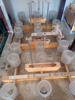 Retro lustr dřevěný - 3