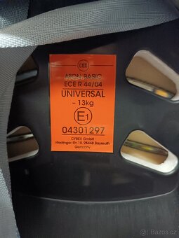 Prodám autosedačku "vajíčko" Cybex - 3