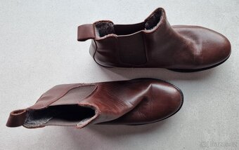 Krásné dámské kožené boty - 3