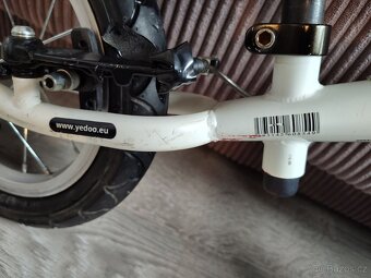 Yedoo Odrážedlo TooToo white black 12" kola - 3