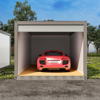 Garáž z kontejneru s el. vraty o rozměru 3x6 - 3