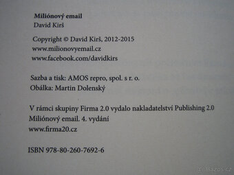 Miliónový email (D. Kirš) - knih - 3