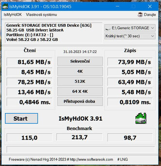 Paměťová karta MicroSD 64GB XrayDisk s SD adaptérem - rychlá - 3