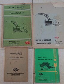 Návody k obsluze - Škoda 110, pluhy, kombajny apod., - 3