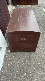 Stará dřevěná truhla ve velmi dobrém stavu - 3