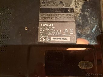 Přenosný DVD přehrávač s TV Sencor - 3