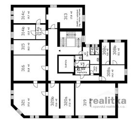 Pronájem nebytových prostor – kanceláře 220 m2, ul. Husova,  - 3