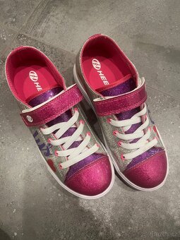 Heelys-Snazzy X2-Silver/Rainbow/Heart - koloboty vel.35 - 3