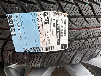 Alu kola R16 5x100 orig.Škoda(zimní pneu) - 3