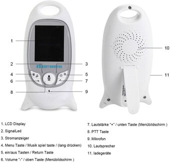 Použitý Dětská chůvička s kamerou COSANSYS Dětská chůvička - 3