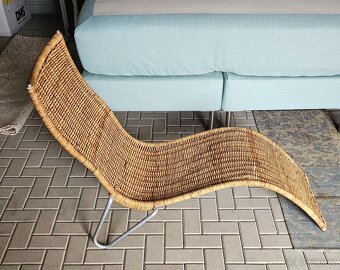 Zahradni lehátko proutěné - 3