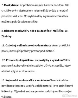 Sada s moskytiérou do postýlky - 3