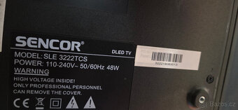 Prodám LED TV Sencor 32" SLE3222TCS - 3