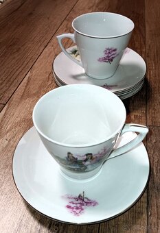 Vintage čínský porcelánový čajový servis - 3