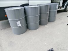 Sudy plechové 200 l od olejů lakované nepoškrábané za 300 kč - 3