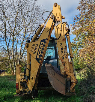 traktorbagr - buldobagr Ford 655c 4x4, teleskop, vidle - 3