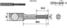 Vrták SDSplus 18x260mm čtyřbřitý - 3