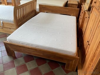 Postel 140 × 200 Masiv dub - 3
