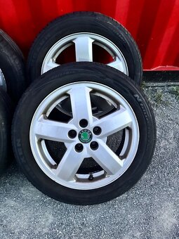 Alu kola Škoda 15 s letními pneu - 3