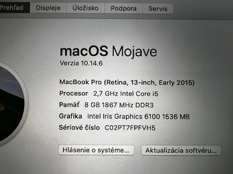 Apple MacBook pro 13” RETINA + obal /2015 SUPER CENA/ - 3