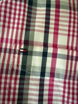 Pánská košile Tommy Hilfiger, růžovo-šedo-bílá - 3