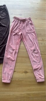 2 x sametove teplaky, vel. 170 - 3