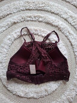 Burgundy kajková podprsenka - 3