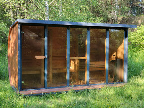 Venkovní finská panoramatická sauna Horizont M5 - 3
