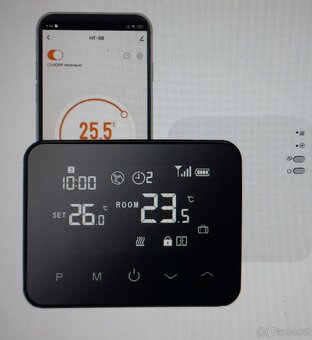 Bezdrátový Wifi Termostat WBW2black - 3