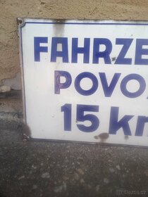 Cedule Doly Ležáky, Povozy, helma - 3