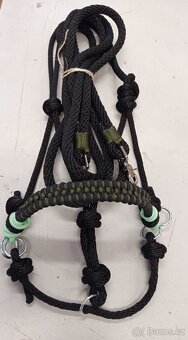 Jezdecká sidepull ohlávka ,  otěže cob nové - 3