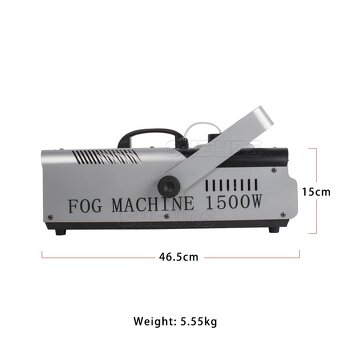 SHEHDS Výrobník mlhy 1500W na dálkové ovládání - 3