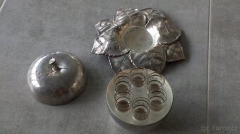 Starožitná alpaka jablko retro - 3