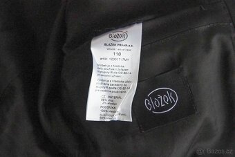 Pánský černý oblek Blažek, vel. 110 - 3