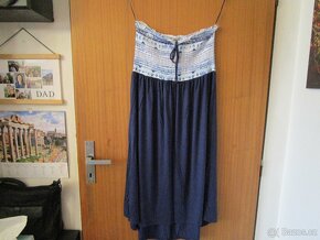 Téměř nové, velmi pěkné lehoučké modré letní šaty, Tchibo - 3
