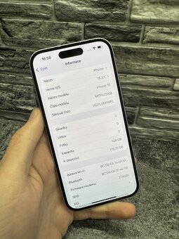 iPhone 15 128GB Blue, baterie 99% - 3