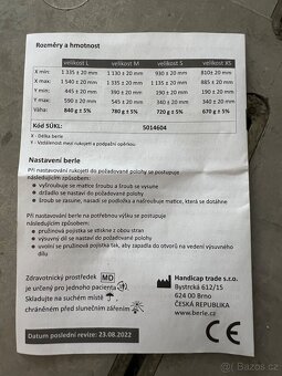 Nepoužité berle podpažní Handicap DPB 10 - 3