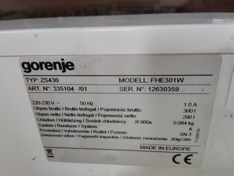 Mrazák Gorenje 300l - 3