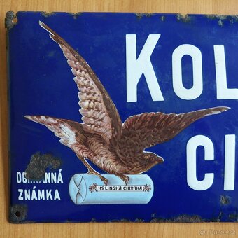 Smaltovaná cedule Kolínská cikorka - 3
