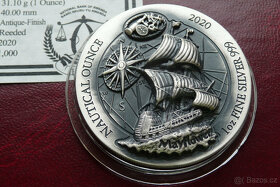 1 oz stříbrná mince Nautical Ounce Mayflower 2020 HR - 3