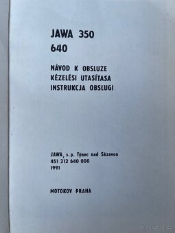 Jawa 350/640 - návod k obsluze - 3