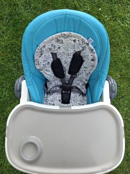 Dětská jídelní židlička Baby Design modrá nebo růžová - 3