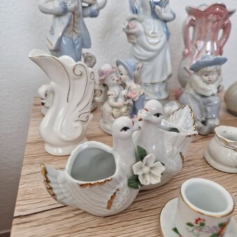 Porcelánové sošky a vázičky mix - 3